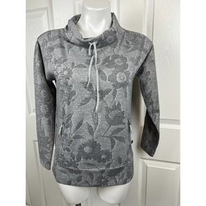 T By Talbots Gray Long Sleeve Cowl Neck Pullover Size S